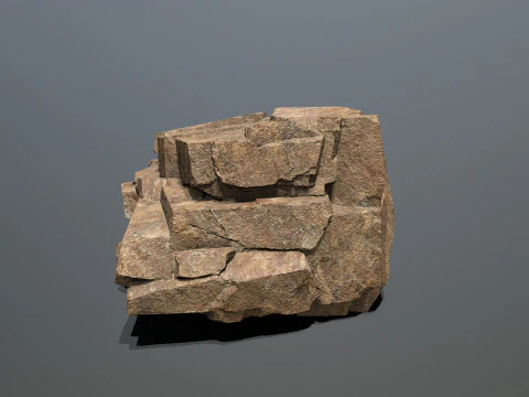 Desert rocks 3D Model