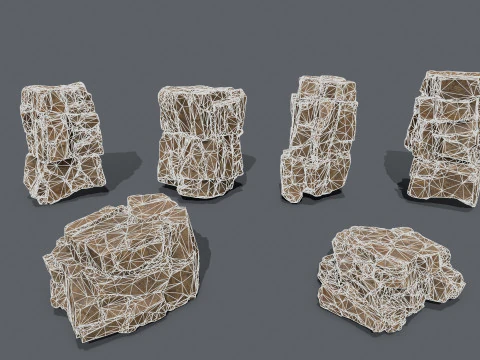 Desert rocks 3D Model
