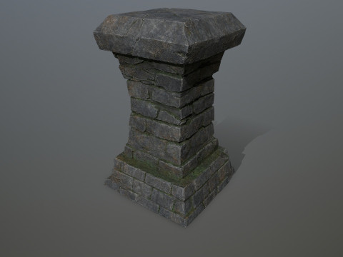 Средневековые жаровни с подсветкой 3D Модель