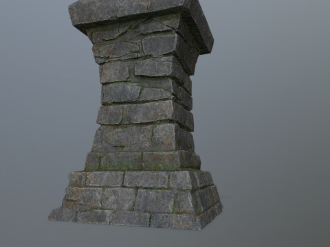 Средневековые жаровни с подсветкой 3D Модель