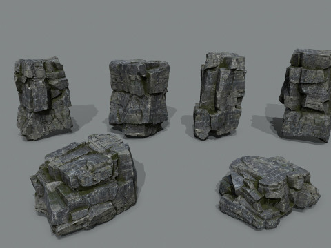 Cliff rocks 3D Model