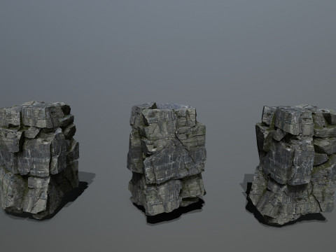 Cliff rocks 3D Model