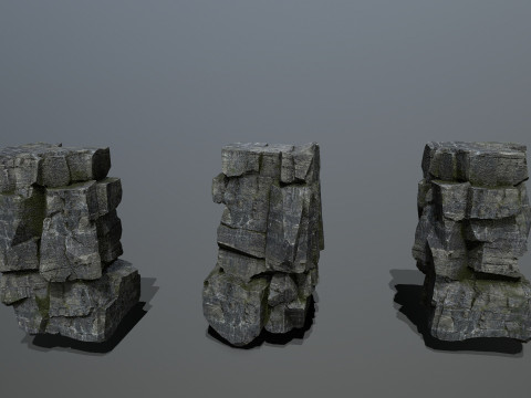 Cliff rocks 3D Model