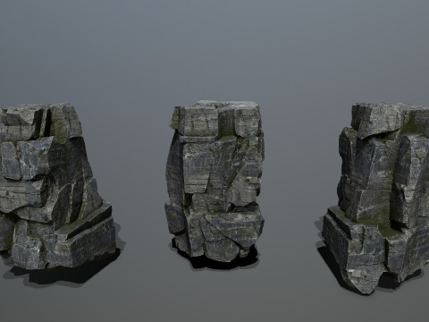 Cliff rocks 3D Model