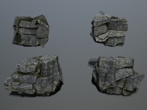 Cliff rocks 3D Model