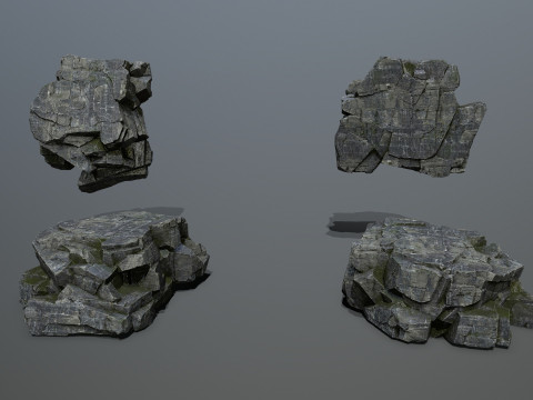 Cliff rocks 3D Model