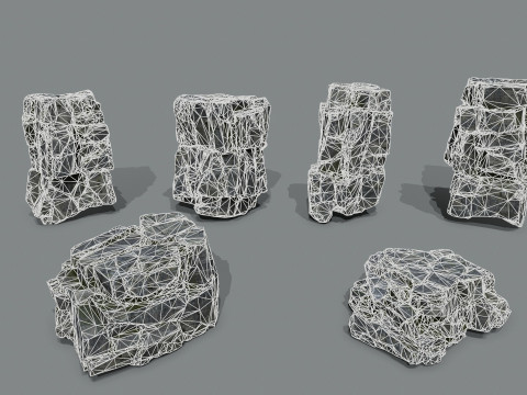 Cliff rocks 3D Model