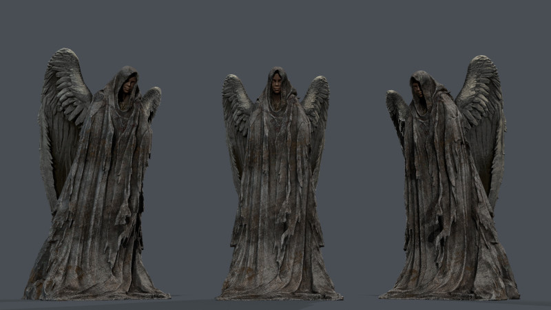 Woman Statue 3D Model .c4d .max .obj .3ds .fbx .stl .blend 