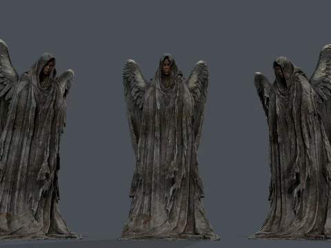 여자 동상 3D 모델