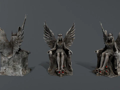 The Angel on the Throne 3D Model