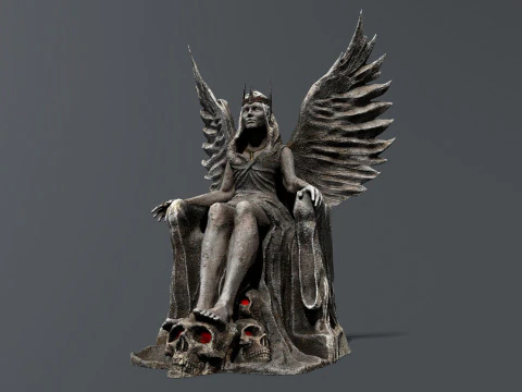 The Angel on the Throne 3D Model