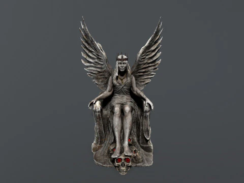 The Angel on the Throne 3D Model