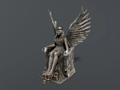 The Angel on the Throne 3D Model