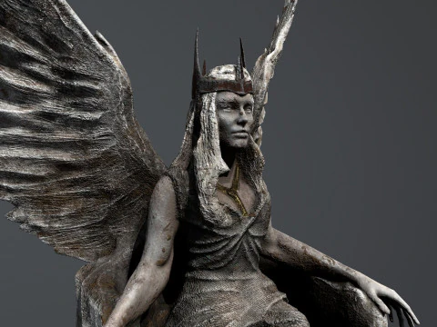 The Angel on the Throne 3D Model