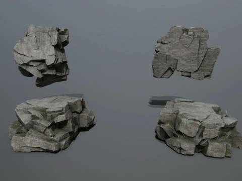Cliff rocks 3D Model