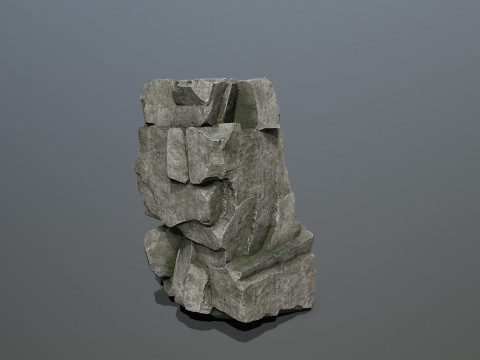 悬崖岩石 3D 模型