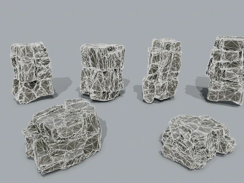 Cliff rocks 3D Model