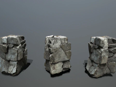 Skały klifowe Model 3D