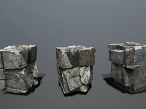 Skały klifowe Model 3D