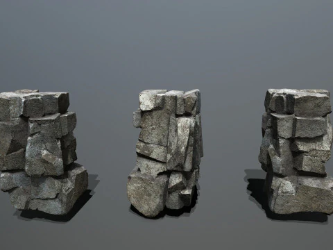 Skały klifowe Model 3D