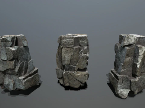 Skały klifowe Model 3D