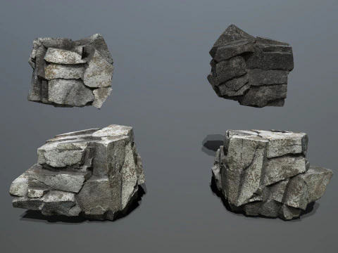 Skały klifowe Model 3D