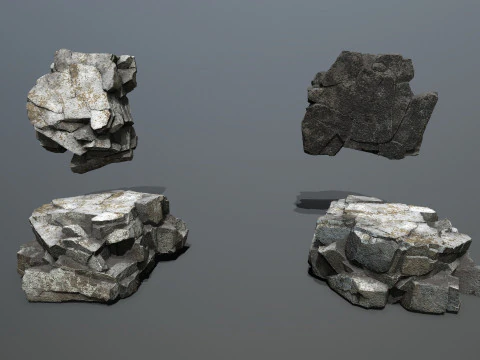 Skały klifowe Model 3D