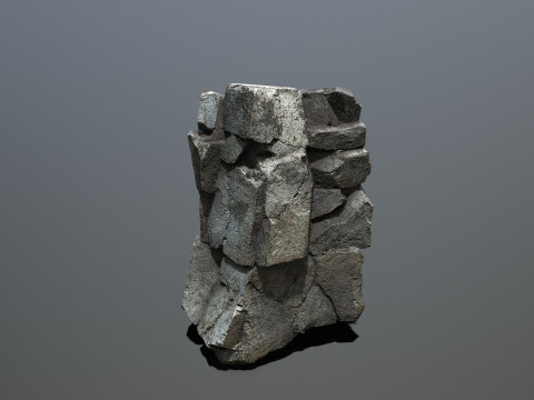 悬崖岩石 3D 模型