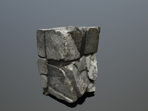 悬崖岩石 3D 模型