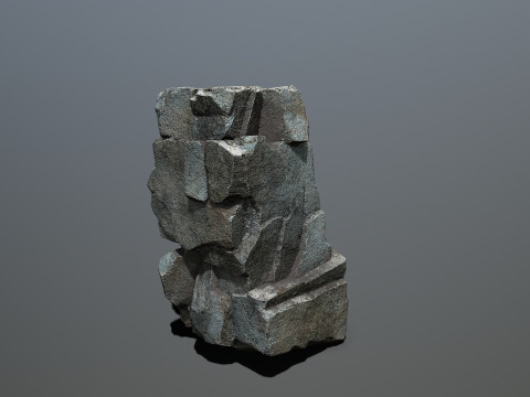 悬崖岩石 3D 模型