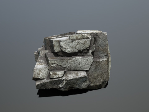 悬崖岩石 3D 模型