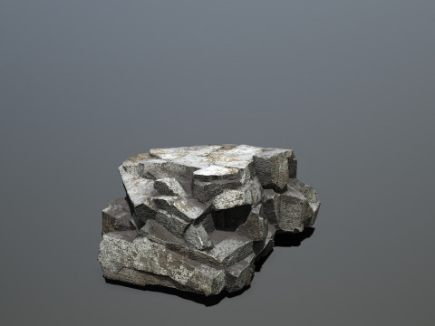 悬崖岩石 3D 模型