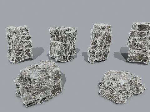 Skały klifowe Model 3D