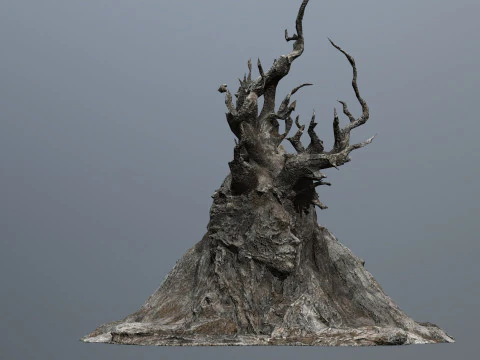 Ciemne drzewo Model 3D