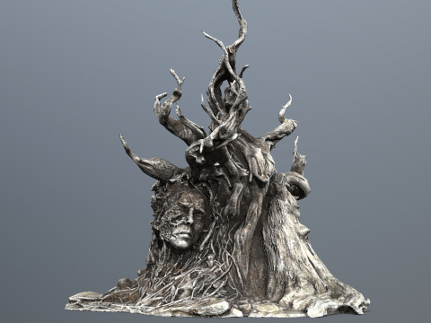 Темное дерево 3D Модель