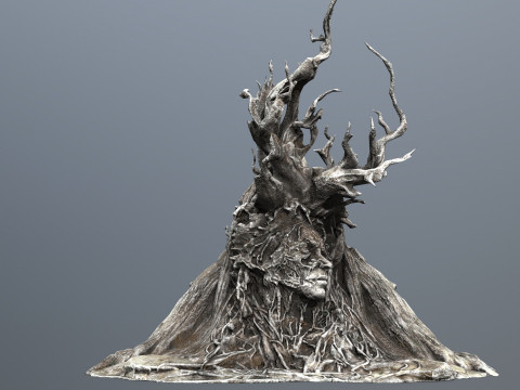 Темное дерево 3D Модель