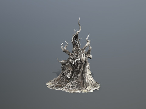 Темное дерево 3D Модель