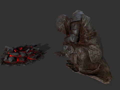 Martwy rycerz Model 3D