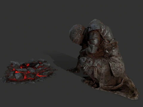 Martwy rycerz Model 3D