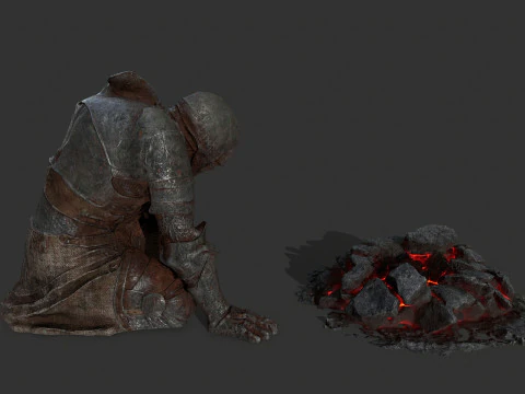 Martwy rycerz Model 3D