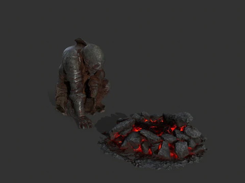 Martwy rycerz Model 3D