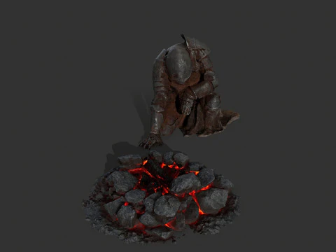 Martwy rycerz Model 3D