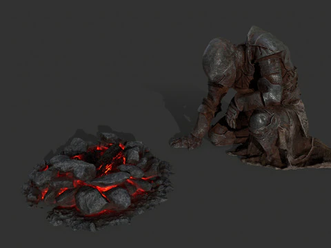 Martwy rycerz Model 3D