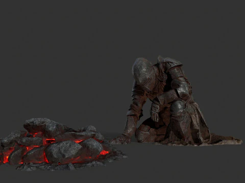 Martwy rycerz Model 3D