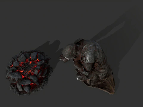 Martwy rycerz Model 3D