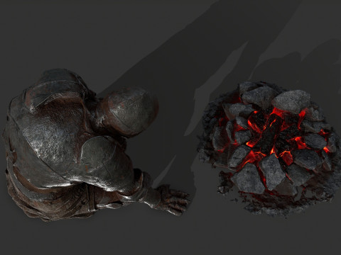 Мертвый рыцарь 3D Модель