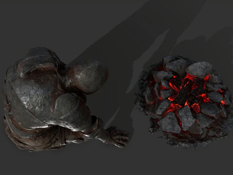 Martwy rycerz Model 3D