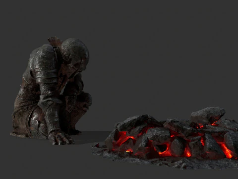 Martwy rycerz Model 3D