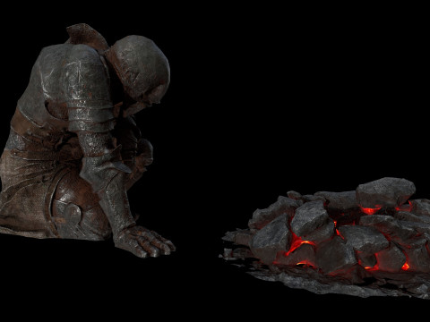 Мертвый рыцарь 3D Модель