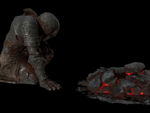 Martwy rycerz Model 3D